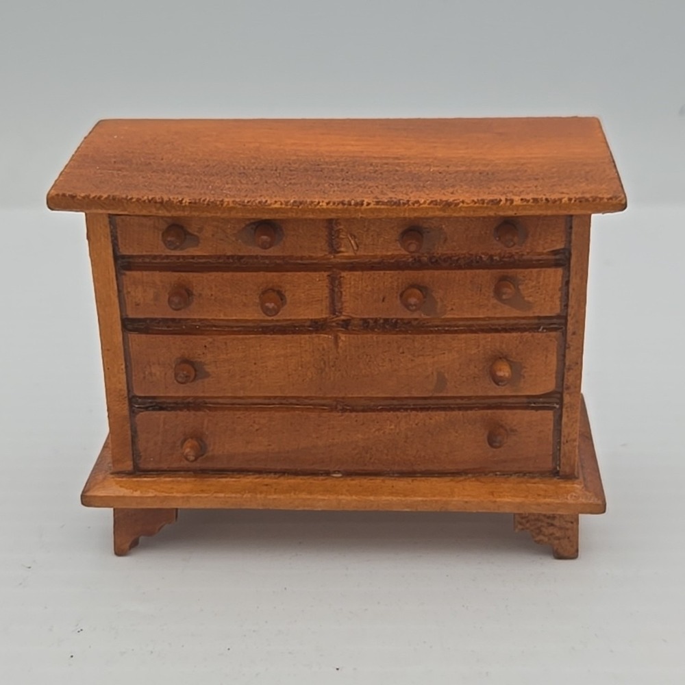Vintage Dollhouse‎ Miniature Chest of Drawers 1:12